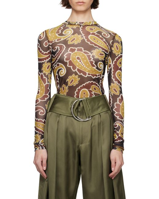 J.W. Anderson Brown Jw Anderson Long Sleeve Underpinning Top