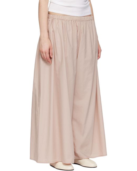 Baserange Pink Wide-Leg Casual Pants