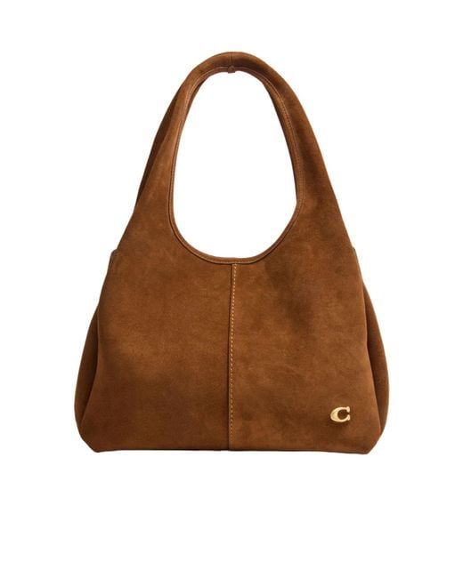 COACH Brown Lana Shoulder Bag