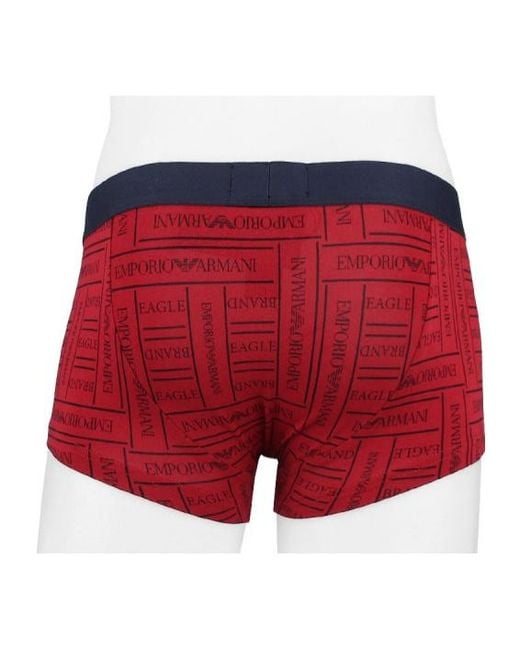 Emporio Armani Red Logo Underwear for men