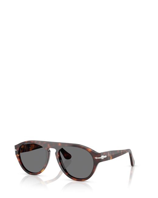 Persol Gray Pilot Frame Sunglasses for men