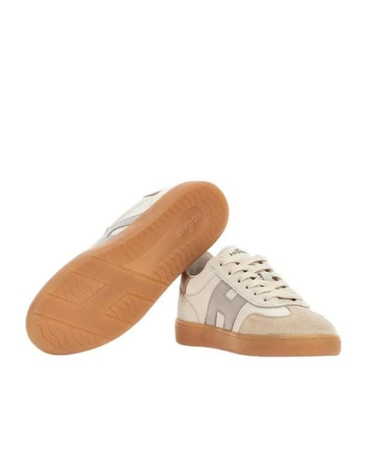Hogan White Cool Round Toe Sneakers
