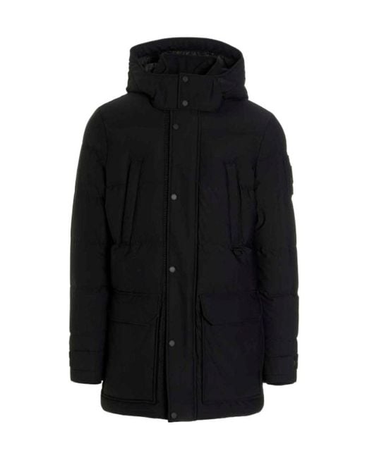Moose Knuckles Black Valleyfield Padded Jacket for men