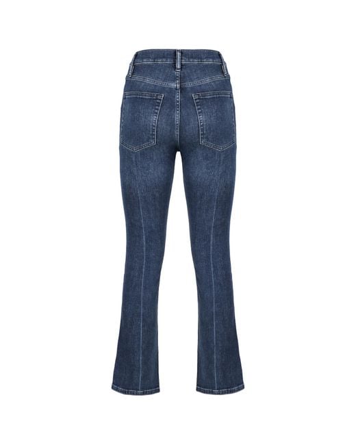 FRAME Blue Le High Straight Flared Jeans