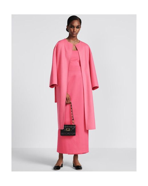 Dior Pink Coat With Belt