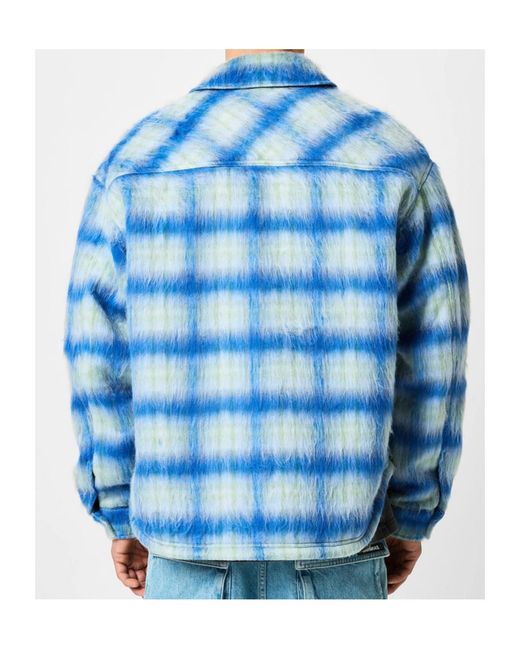 Represent Blue Shirt Jacket for men