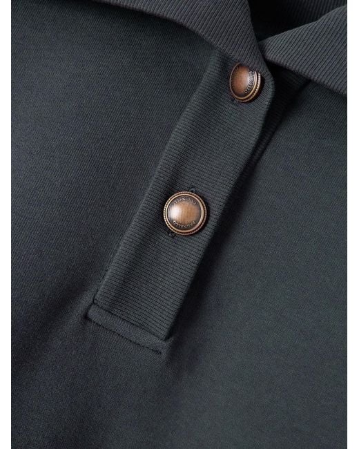 Brunello Cucinelli Blue Long-Sleeved Sweatshirt