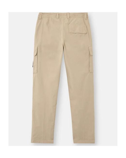 Stone Island Natural Regular-Fit Cargo Trousers With Snap And Zip Pockets for men