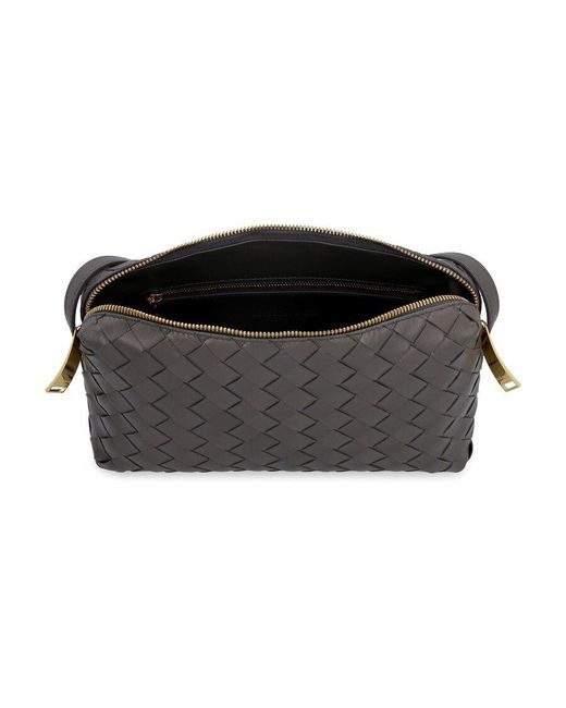 Bottega Veneta Black Intrecciato Nappa Small Cross-Body Bag