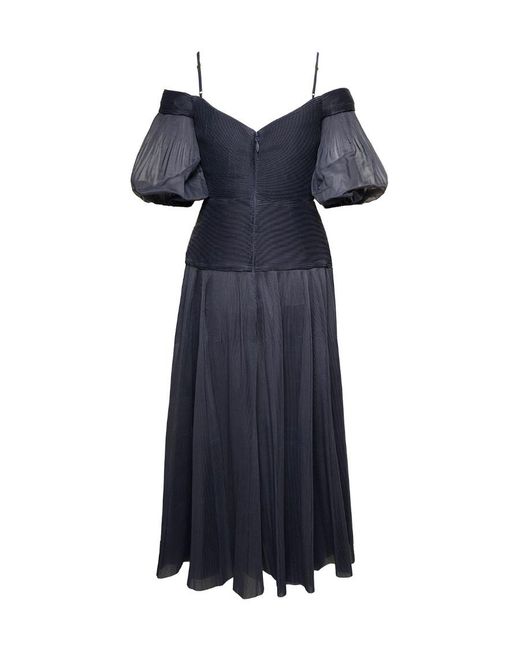 Zimmermann Blue V-Neck Dress