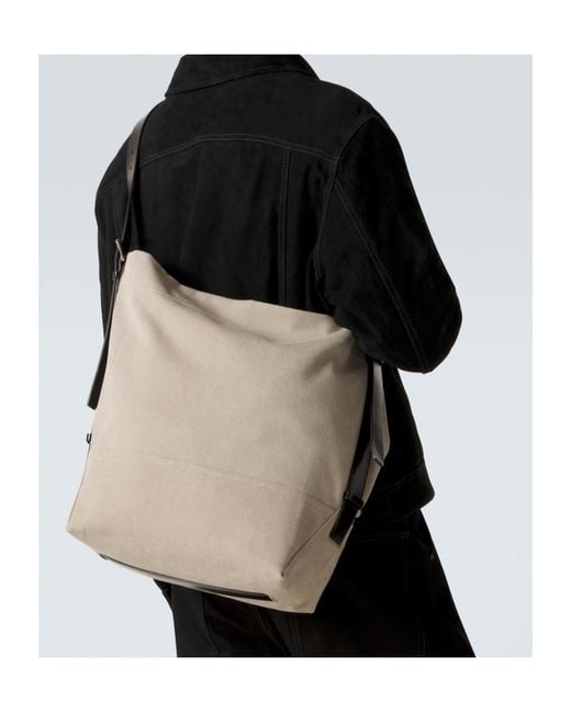Lemaire Natural Logo Detail Shoulder Bag for men