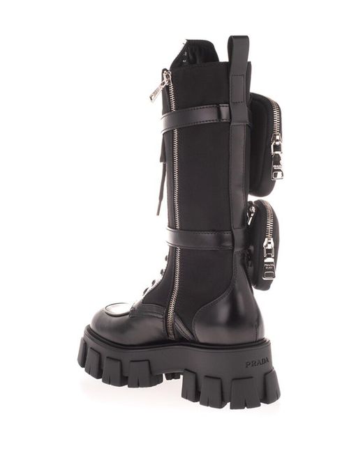 Prada Boots Lace Up Prada Boots Men's Shoes Prada Moonlith