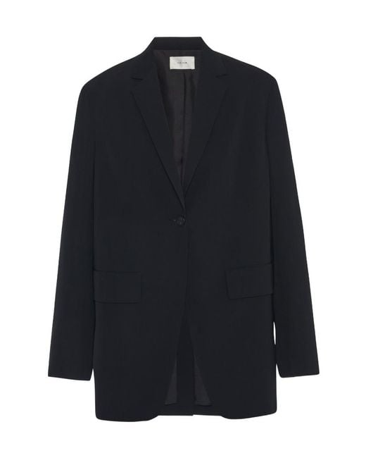 The Row Blue Obine Single-Breasted Blazer