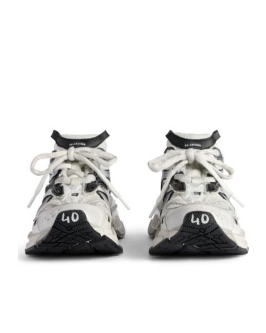 Balenciaga White Runner Mesh Running Shoes for men