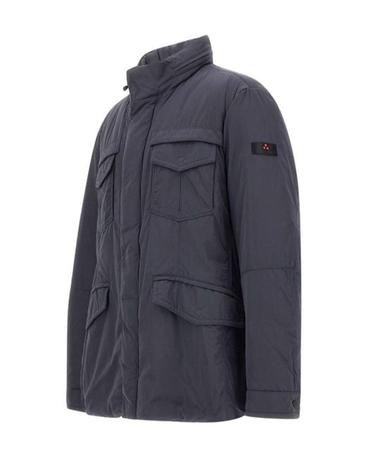 Peuterey Blue Long-Sleeved Down Jacket for men