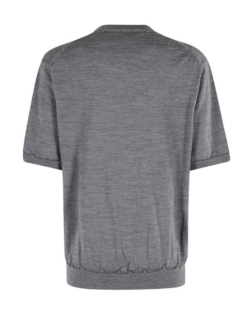 COMME DES GARÇONS PLAY Gray Heart-Patch Wool Cardigan for men