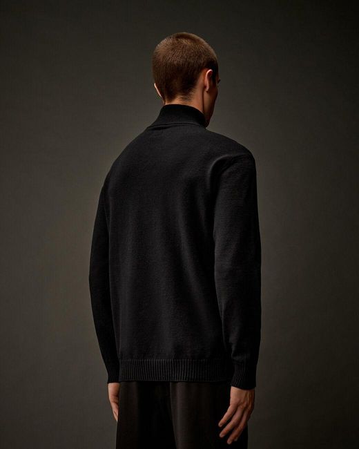 C P Company Black Half-Zip Knitwear for men