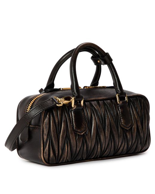 Miu Miu Black Compact Twill Bag