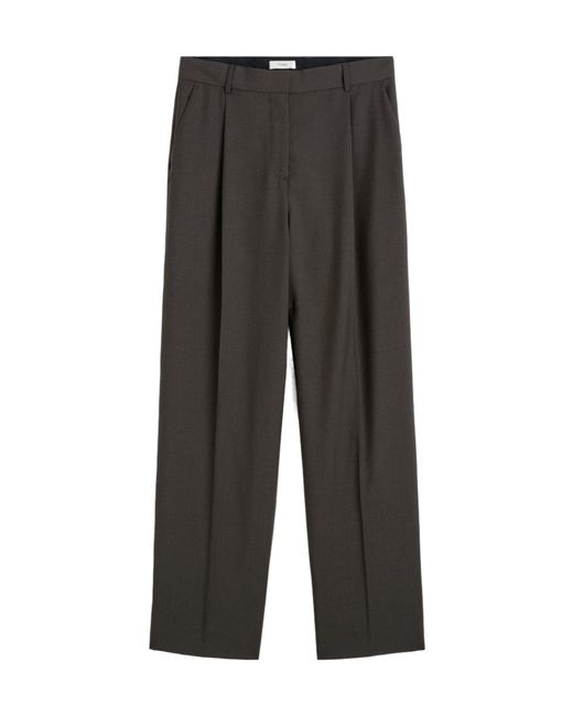 Totême Gray Totême Pleated Tailored Trousers