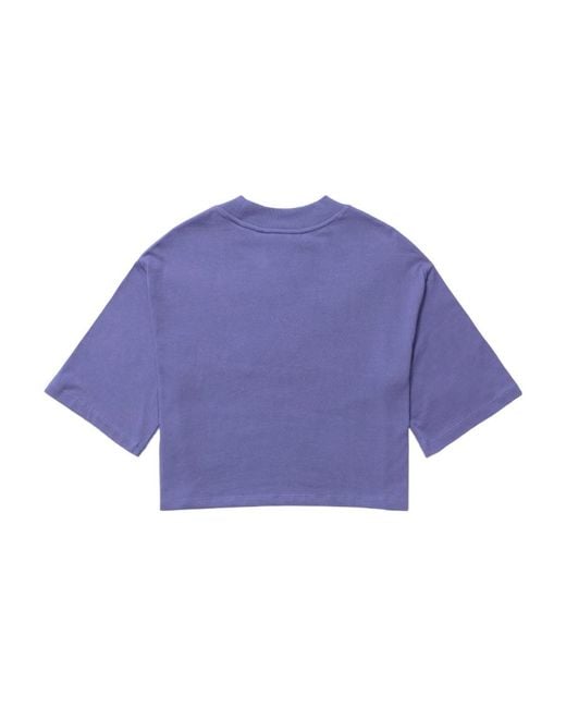 The North Face Blue X Online Ceramics Graphic-Printed Cropped T-Shirt