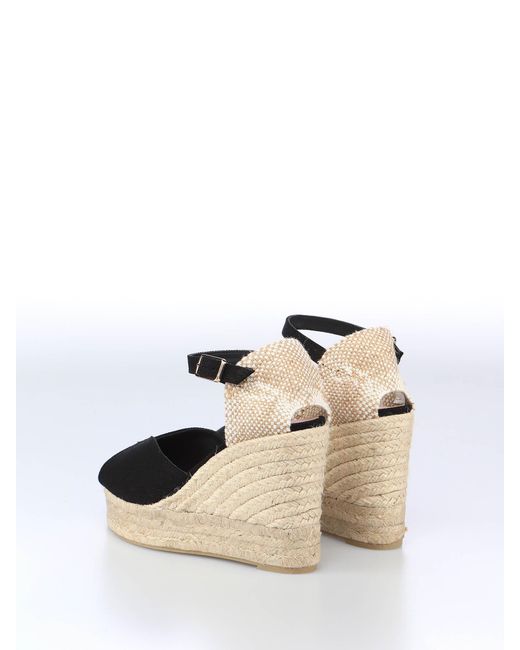 Castaner Black 100Mm Bianca Espadrilles