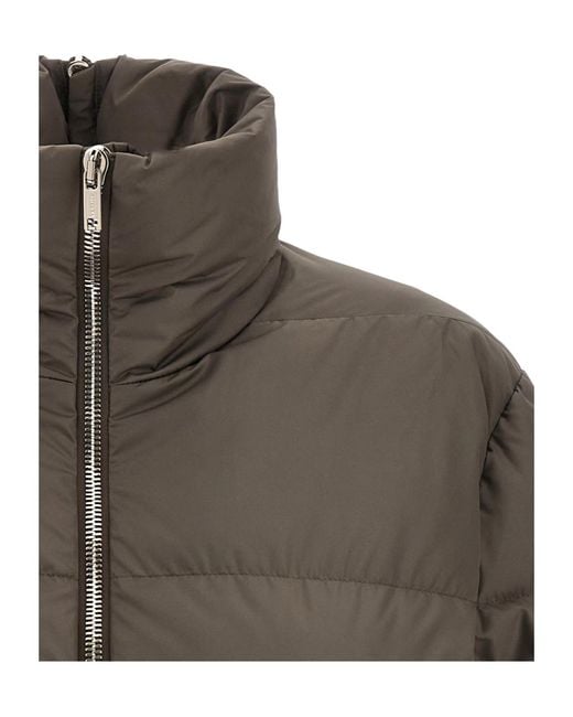 Moncler Brown Moncler Rick Owens Cropped Cyclopic Jacket for men