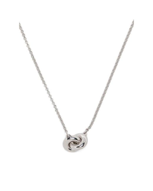 Tom Wood White Sphere Double Pendant Necklace for men