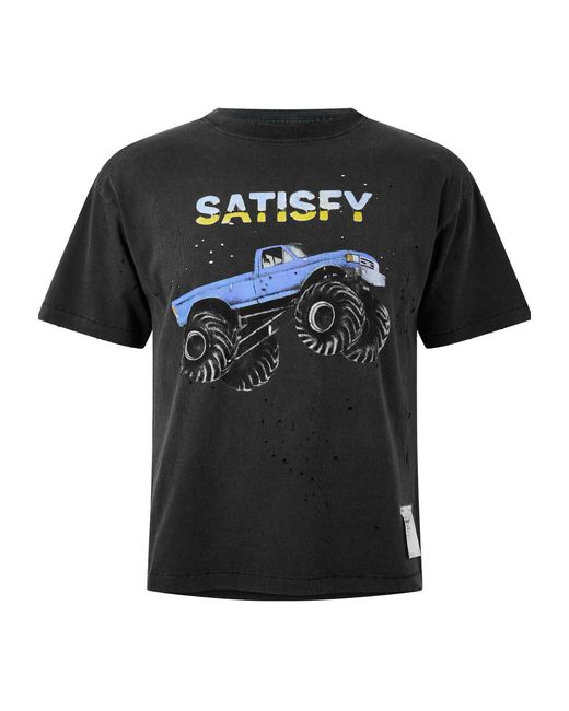Satisfy Black Versatile Casual T-Shirt for men