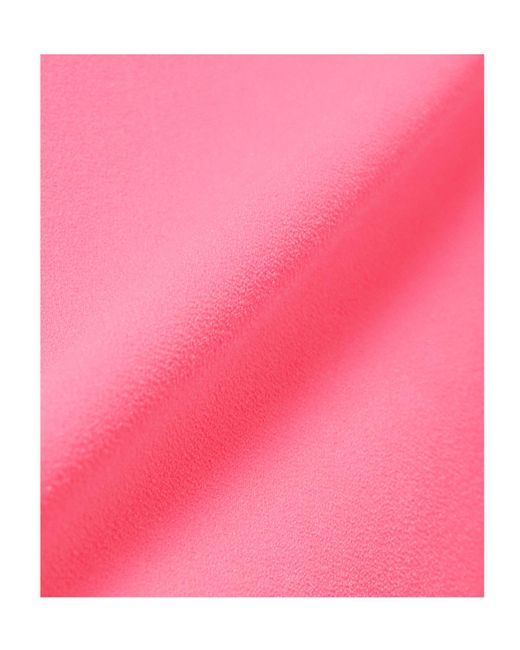 Alex Perry Pink Fluorescent Stretch Crepe Mini Dress