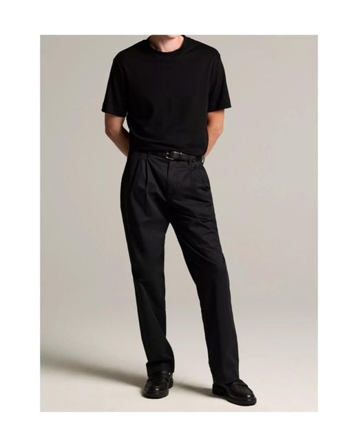 Vince Black Peached Cotton Jersey T-Shirt for men