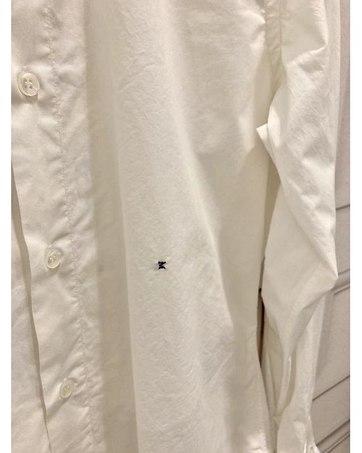 Maison Margiela White Long-Sleeved Buttoned Shirt