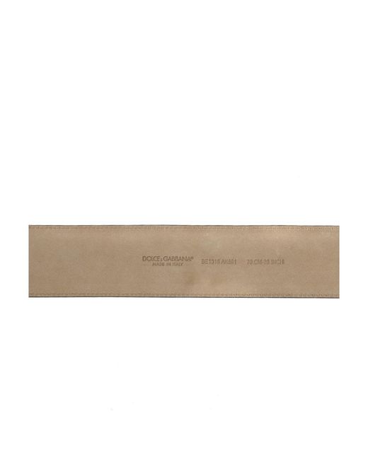 Dolce & Gabbana White Devotion Buckle Belt