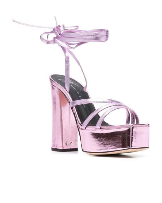 Giuseppe Zanotti Pink Flavienne Sandals