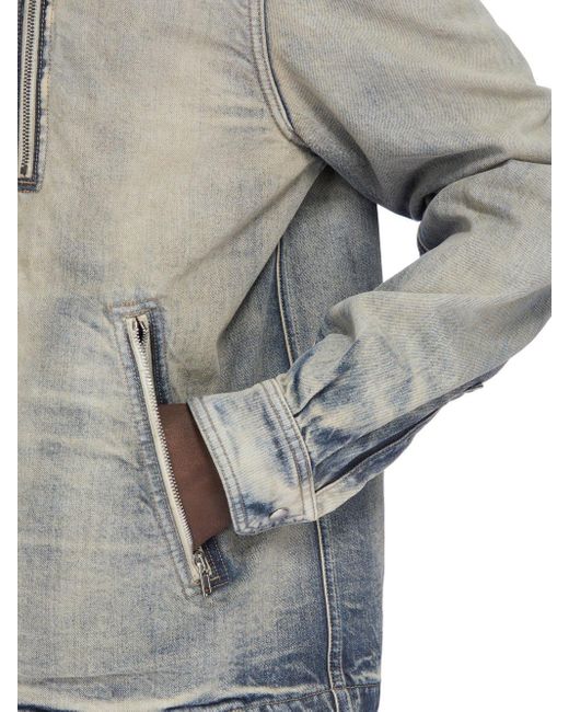 Rick Owens Gray Concealed Zipfront Jacket for men