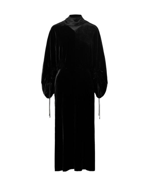Lanvin Black Gathered Dress