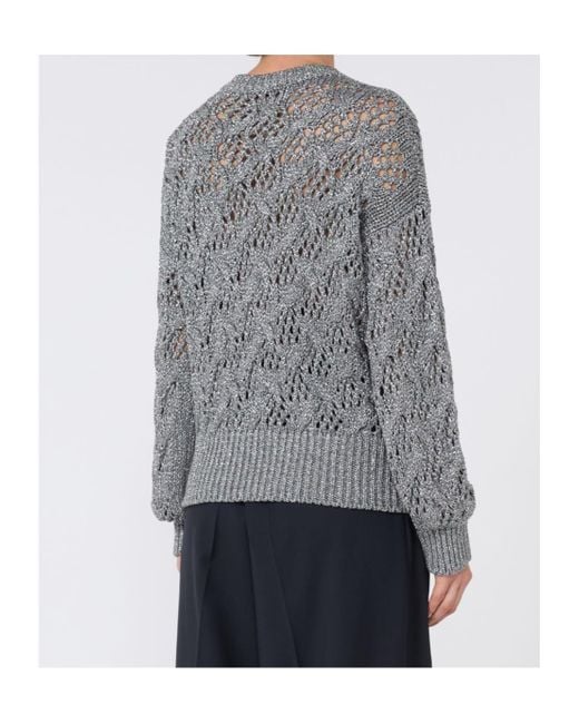 Max Mara Gray Studio Pilade Crewneck Knitted Jumper