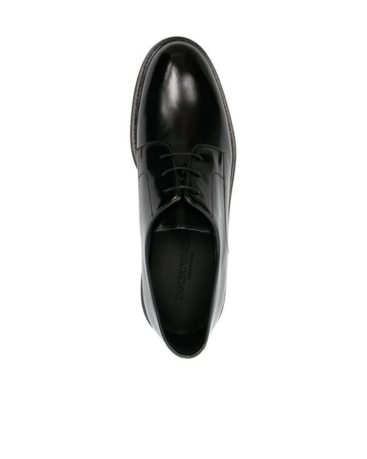Emporio Armani Black Lace-up Shoes for men