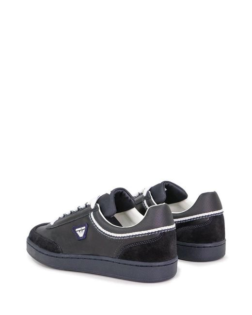Armani Jeans Blue Logo Low-Top Leisure Sneakers for men