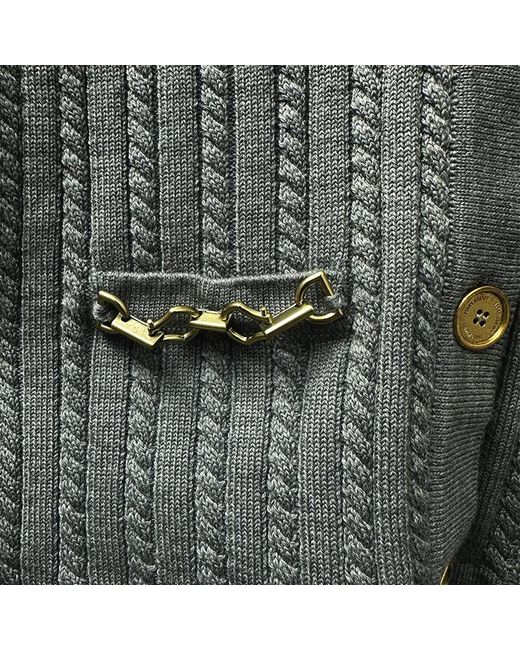 Golden Goose Deluxe Brand Gray V-Neck Knitted Vest