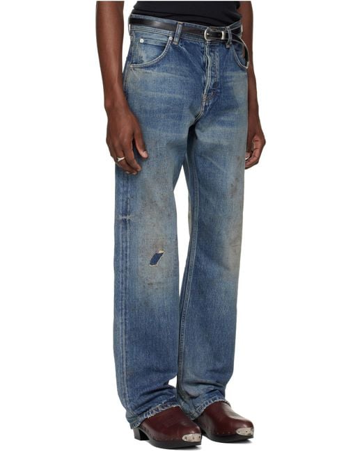 Enfants Riches Deprimes Blue Enfants Riches Déprimés Distressed Straight-Leg Jeans for men