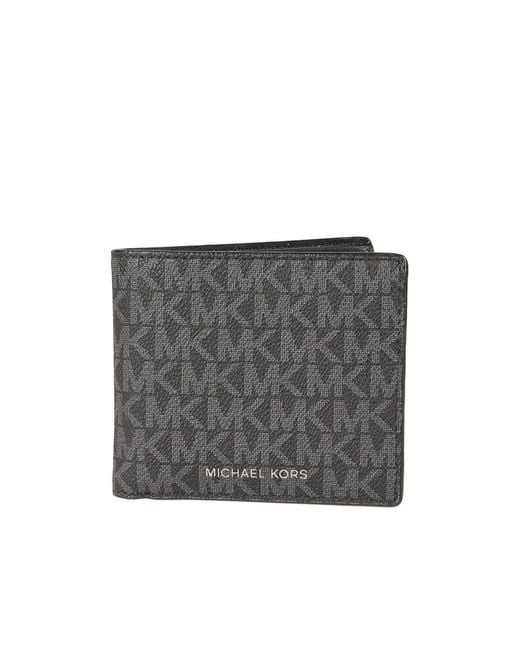 Michael Kors Gray Signature Logo Wallet And Belt Gift Set for men