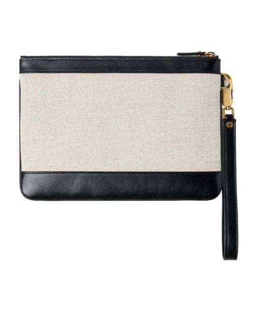 Versace Black Rivière Zipped Pouch