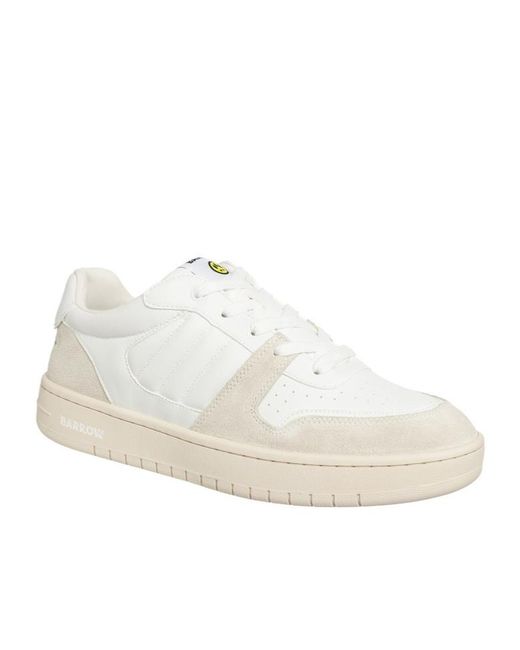 Barrow White Switch Lace-Up Sneakers for men