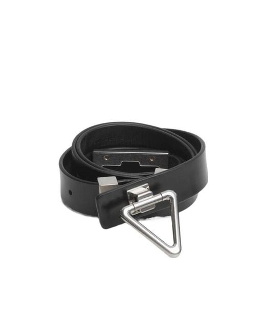 Bottega Veneta Black Point Lock Belt for men