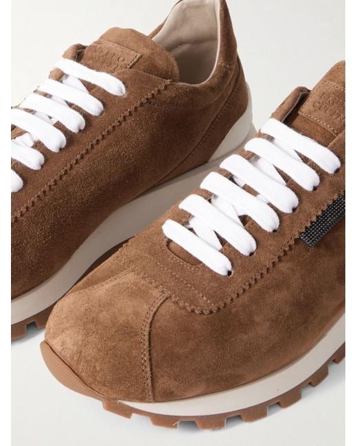 Brunello Cucinelli Brown Laced Sneakers