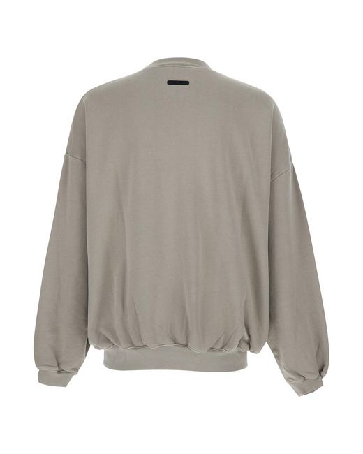 Fear Of God Gray Essentials Training 90S Crewneck Sweatshirt for men