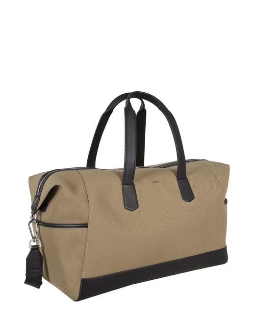 Boss Brown Zipper Travel Bag for men