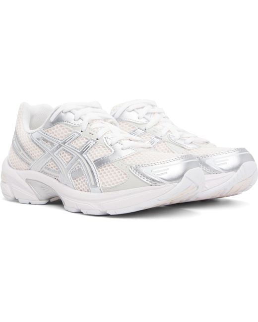 Asics White Gel 1130 Lace-Up Sneakers for men