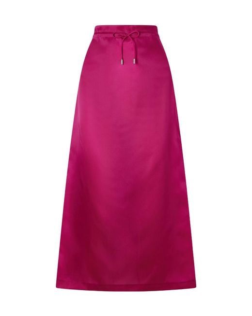 Kallmeyer Pink Regina Silk-Organza Midi Skirt
