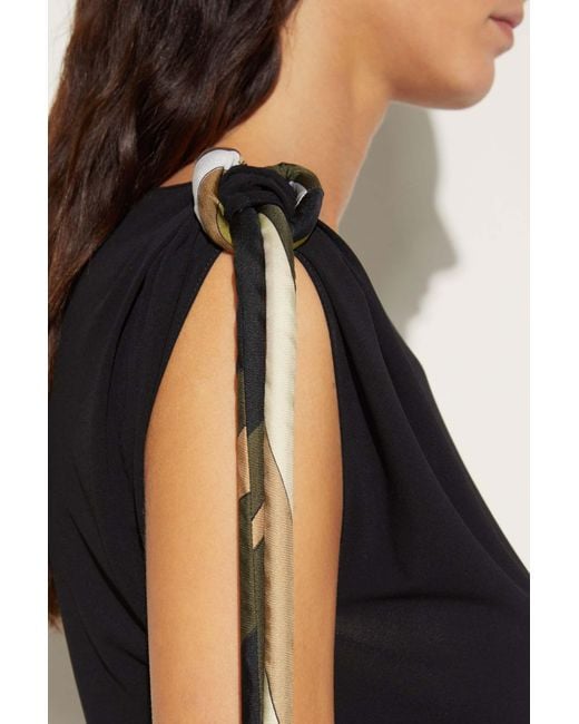Emilio Pucci Black Vivara-Knot Top